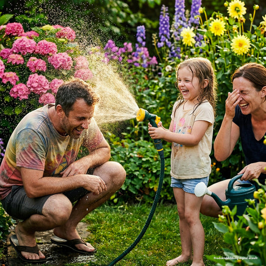 Flexibler Gartenschlauch mit Soft-Touch-Griff Sprühkopf mit 10 Funktionen