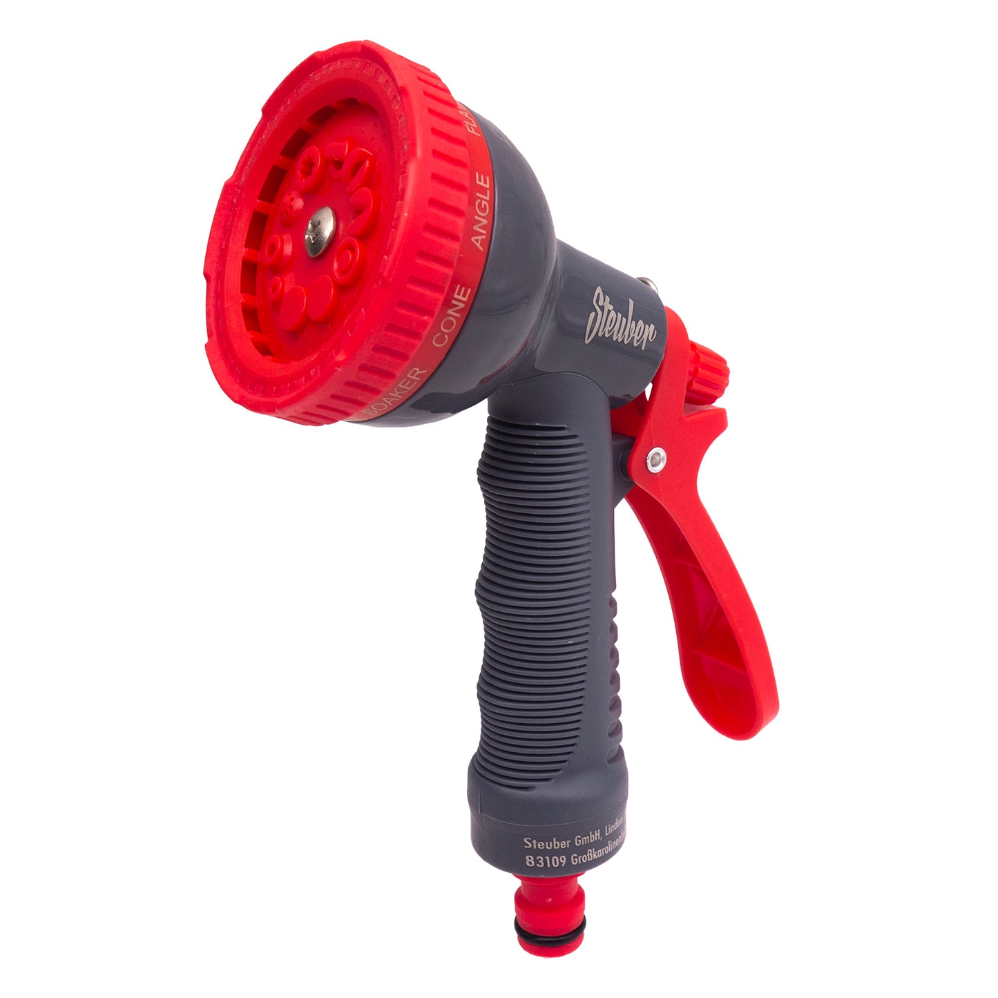 Ersatz Sprühkopf für Gartenschlauch 1/2 Zoll mit 10 Funktionen inkl. Adapter-Set
