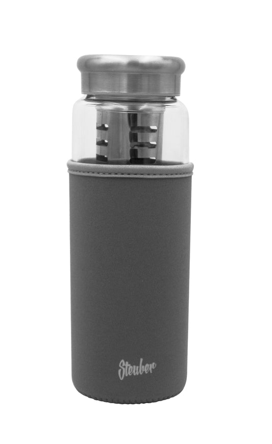 Trinkflasche 750 ml mit Filtereinsatz und Tasche