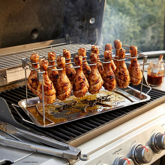 Hähnchenschenkelhalter für Grill & Backofen