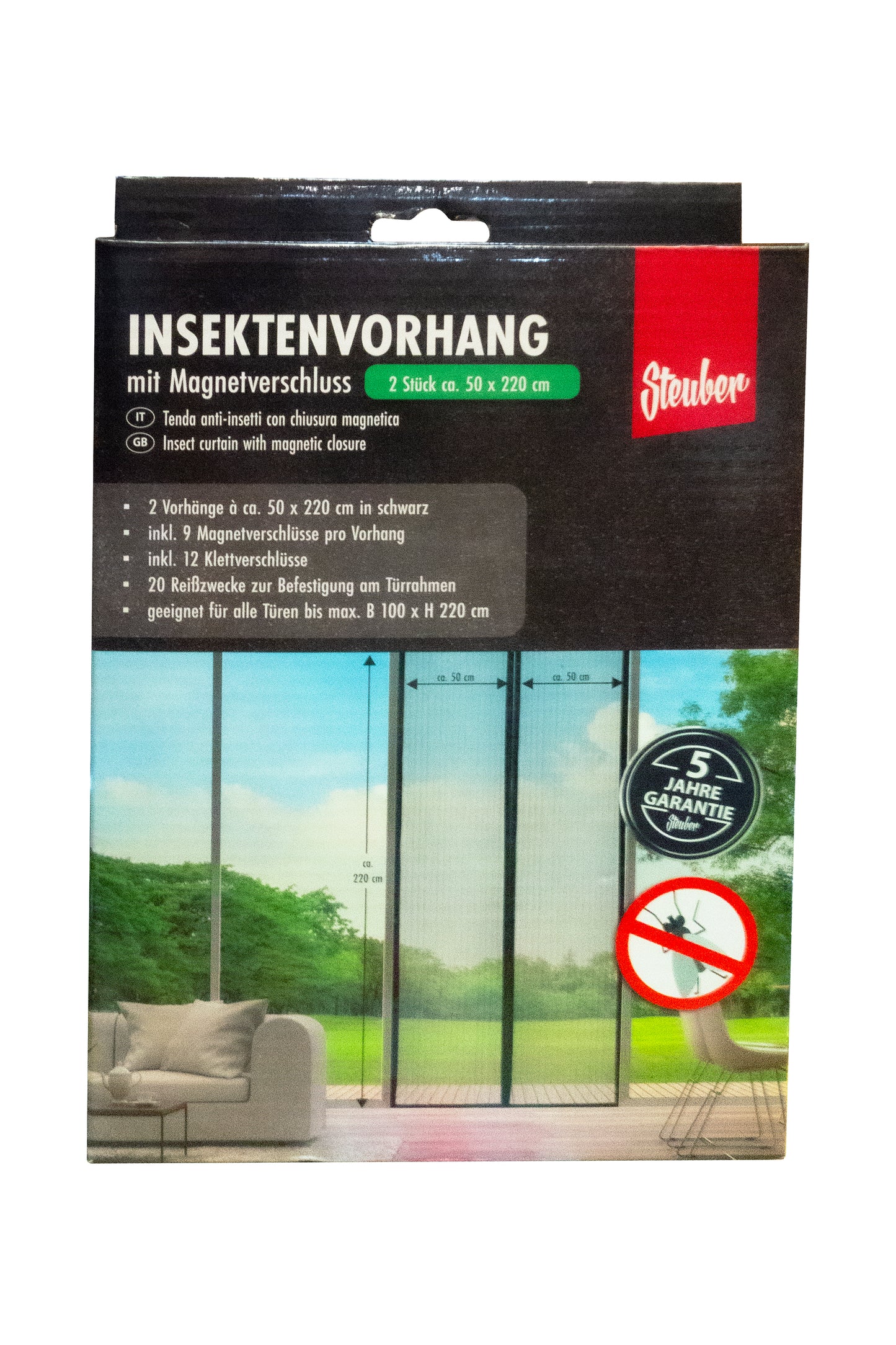 Insektenvorhang Magneto, für Türen bis max. 220 x 100 cm