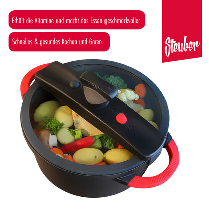 Niederdruck Kochtopf 4800 ml Ø24 cm Antihaft-beschichtet