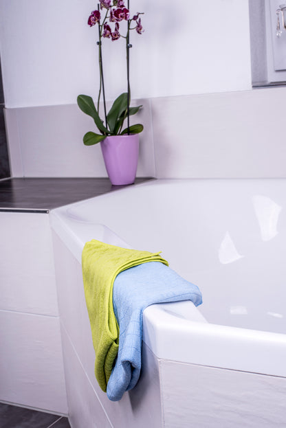Saugstarkes Mikrofasertuch 2er Set 60 x 40 cm für Bad & WC