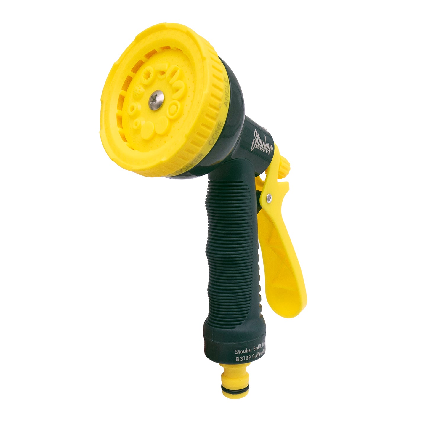 Ersatz Sprühkopf für Gartenschlauch 1/2 Zoll mit 10 Funktionen inkl. Adapter-Set