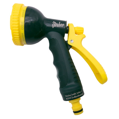 Ersatz Sprühkopf für Gartenschlauch 1/2 Zoll mit 10 Funktionen inkl. Adapter-Set