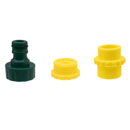 Ersatz Sprühkopf für Gartenschlauch 1/2 Zoll mit 10 Funktionen inkl. Adapter-Set