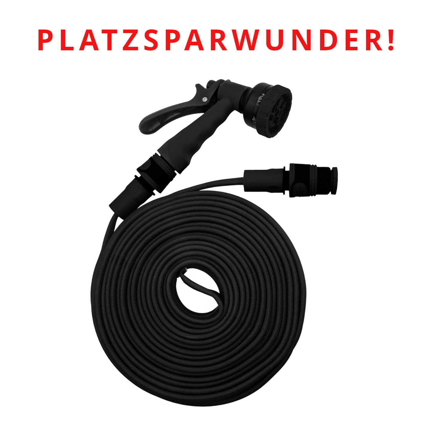 Gartenschlauch Flat mit Sprühkopf