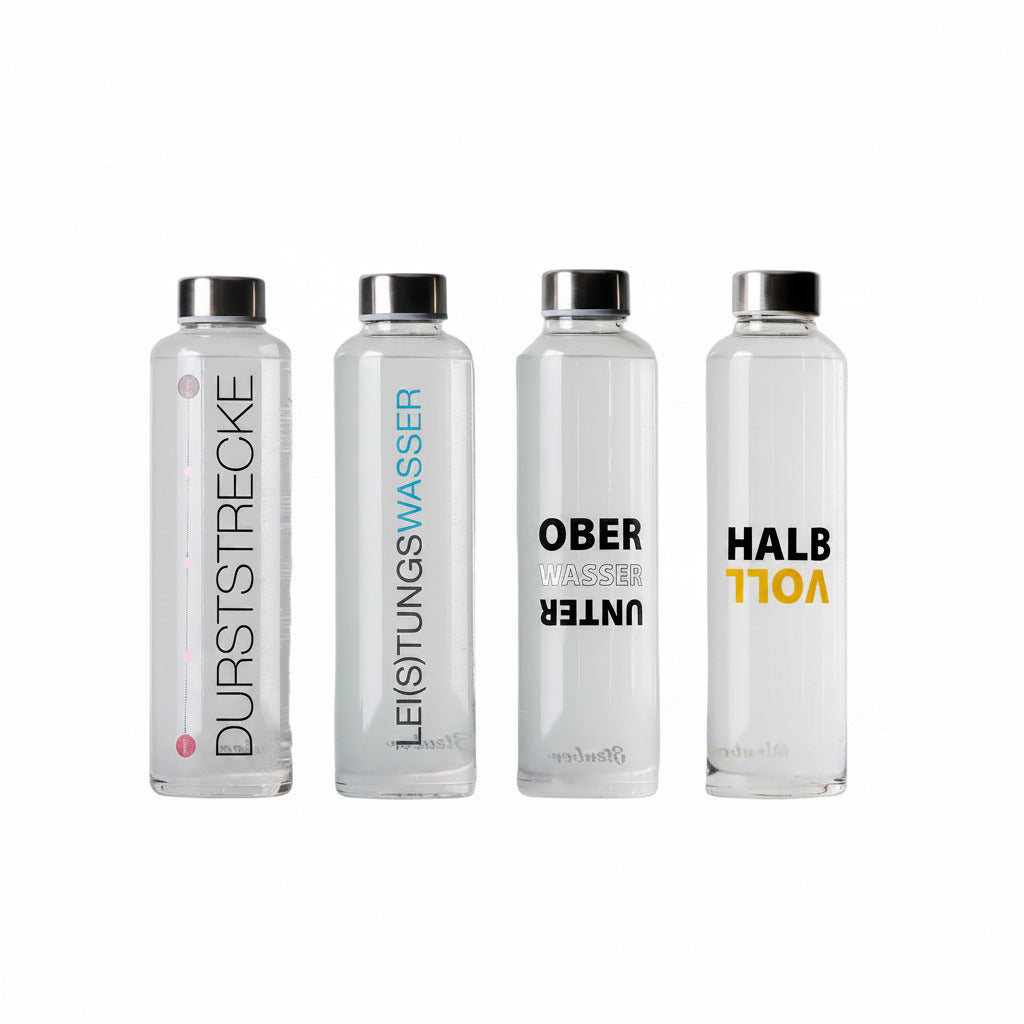 Trinkflasche 700 ml mit motivierenden Sprüchen