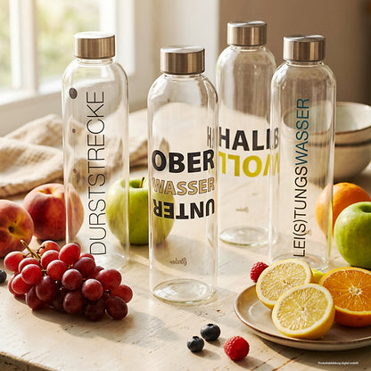 Trinkflasche 700 ml mit motivierenden Sprüchen