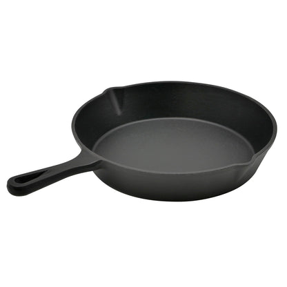 Große Gusseisen-Grillpfanne 24 cm mit Ausguss