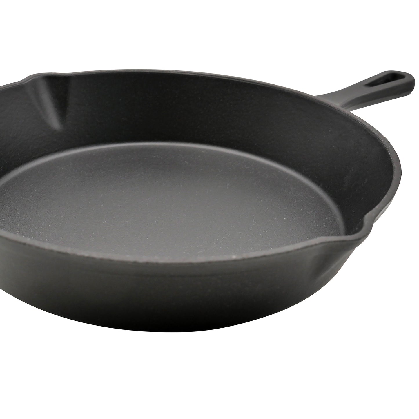 Große Gusseisen-Grillpfanne 24 cm mit Ausguss