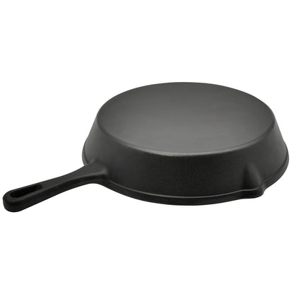 Große Gusseisen-Grillpfanne 24 cm mit Ausguss