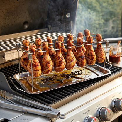 Hähnchenschenkelhalter für Grill & Backofen