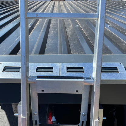 Leiter-Sturzsicherung für Steil- und Flachdächer, TüV Nord geprüft nach EN 131-2