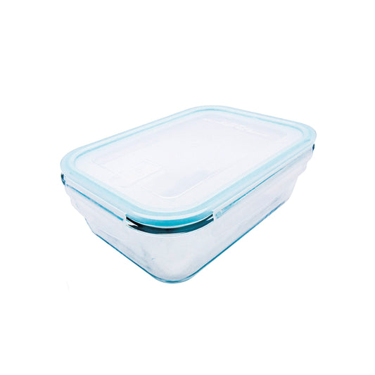 4er Pack Glas Frischhaltedosen 1000 ml mit Mikrowellenventil luft- & wasserdicht